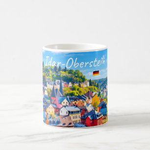 Taza De Café Idar-Oberstein, Alemania - Pueblo Colorido