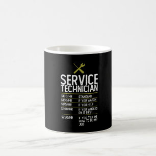 Taza De Café Idea actual de regalo de técnico de servicios