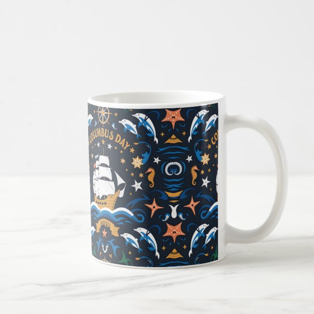 Taza De Café Idea de regalo de Día de Colón (Derecha)