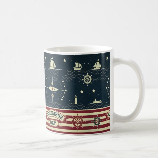 Taza De Café Idea de regalo de Día de Colón (Derecha)