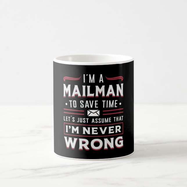 Taza De Café Idea de regalo de entrega del día de Mailman Post  (Centro)