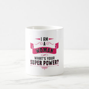 Taza De Café Idea de regalo de la mujer Chica del día del poder