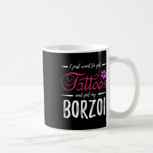 Taza De Café Idea de regalo de madre de perro amante de Borzoi