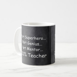 Taza De Café Idea de regalo de profesor de mentor de superhéroe