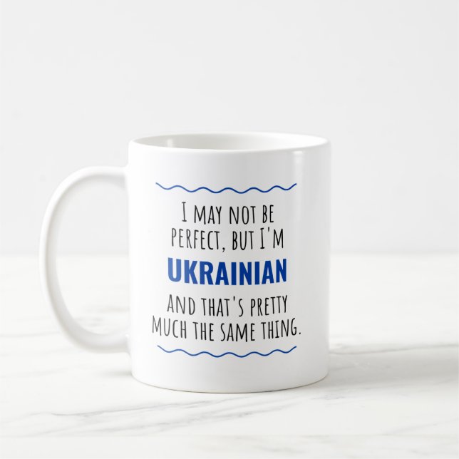 Taza De Café Idea de regalo de Ucrania (Izquierda)