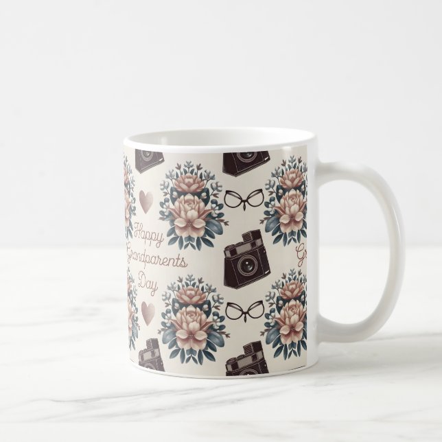 Taza De Café Idea de regalo del Día de los Abuelos Felices (Derecha)