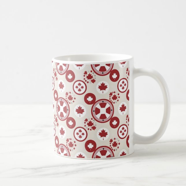 Taza De Café Idea de regalo del Día Feliz de Canadá (Derecha)