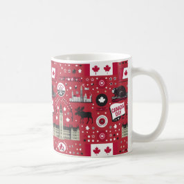 Taza De Café Idea de regalo del Día Feliz de Canadá