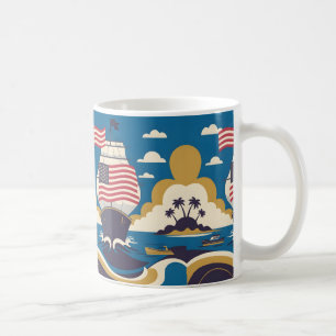 Taza De Café Idea de regalo divertida del día de Colón