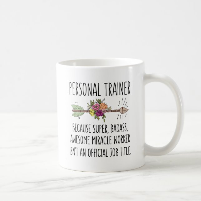 Taza De Café Idea de regalo divertida para entrenador personal (Derecha)