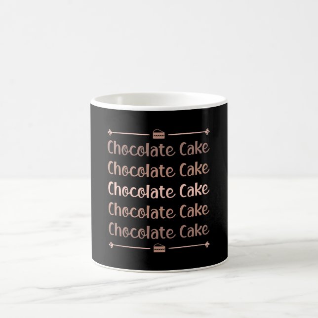 Taza De Café Idea de regalo dulce del día del pastel de chocola (Centro)