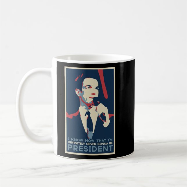 Taza De Café Idea de regalo John Mulaney nunca será presidente  (Izquierda)