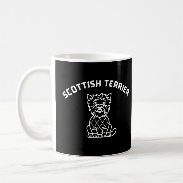 Taza De Café Idea de regalo para mamá de perro del Territorio d (Izquierda)