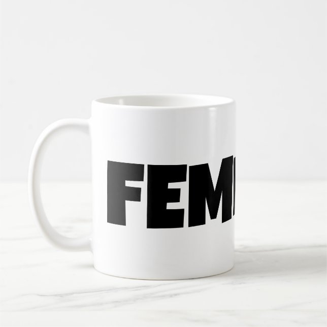 Taza De Café Idea de regalo sobre el feminismo feminista modern (Izquierda)