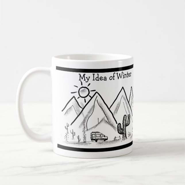 Taza De Café Idea del invierno (Izquierda)