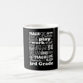 Taza De Café Idea del regalo para el 3ro profesor del grado