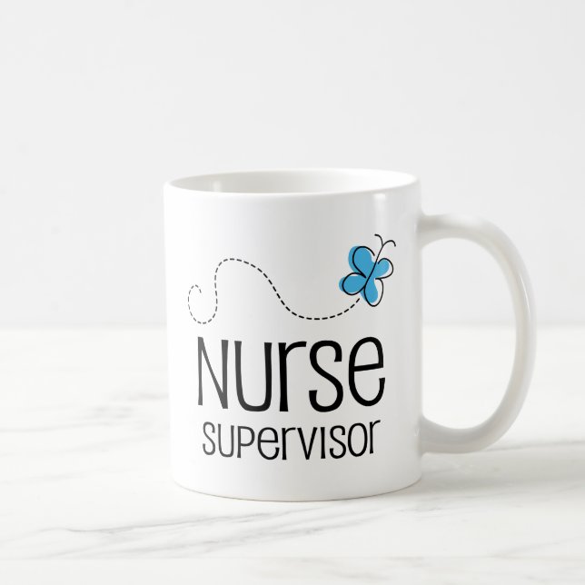 Taza De Café Idea del regalo para el supervisor de la enfermera (Derecha)