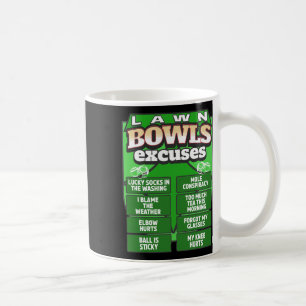 Taza De Café Idea divertida de excusas para hombres y bolos de