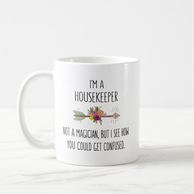 Taza De Café Idea divertida de regalo de limpieza de casa de am (Izquierda)