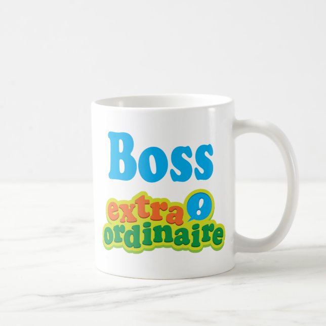 Taza De Café Idea Extraordinaire del regalo de Boss (Derecha)
