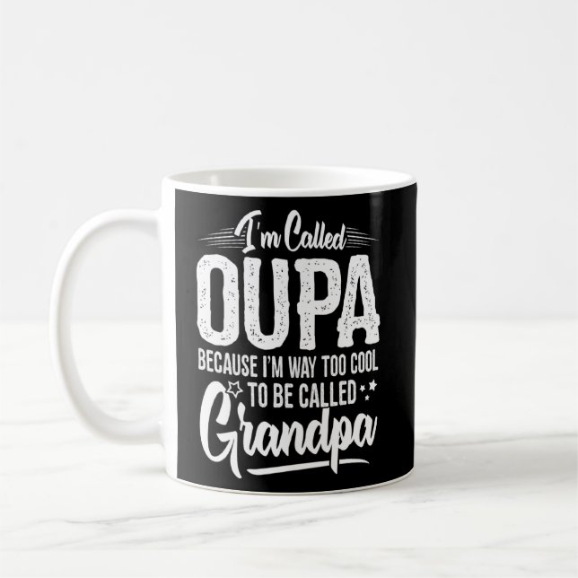 Taza De Café Idea Graciosa De Oupa Para Los Abuelos (Izquierda)