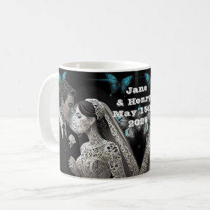 Taza De Café Ideas de regalo de Boda de Novia y Groom