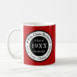 Taza De Café Ideas de regalo de Reunión de Clase Roja, Blanca
