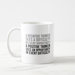 Taza De Café Ideas del decorador de Office Un Pensador Positivo