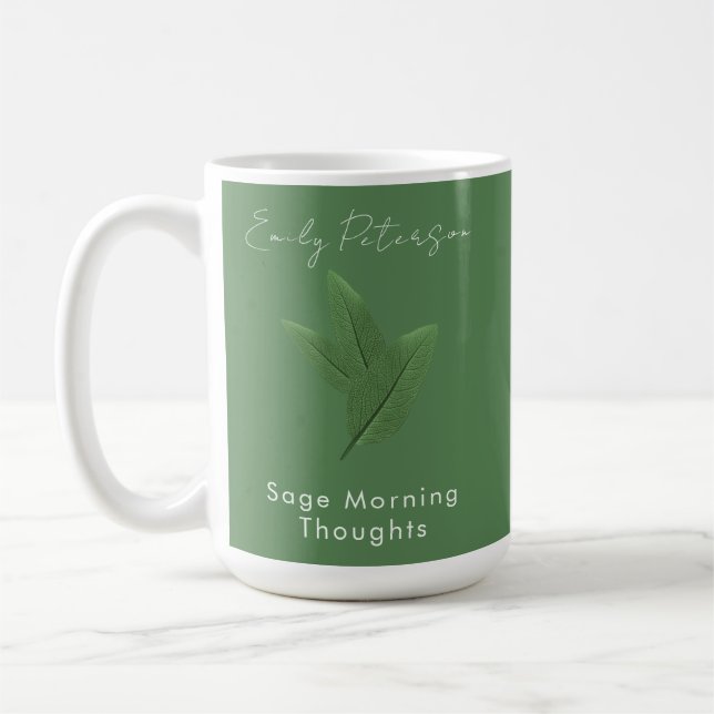 Taza De Café Ideas matutinas Inspiradoras personalizadas (Izquierda)