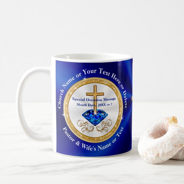 Taza De Café Ideas personalizadas para pastor y mujer (Con donut)