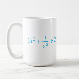 Taza De Café Identidad algebraica a^2 + 1 a^2 + 2 - 2  Ecuación