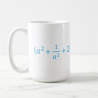 Taza De Café Identidad algebraica a^2 + 1 a^2 + 2 - 2 Ecuación
