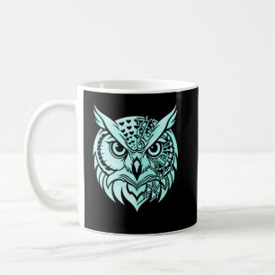 Taza De Café Identidad de búho abstracto – Observador simbólico