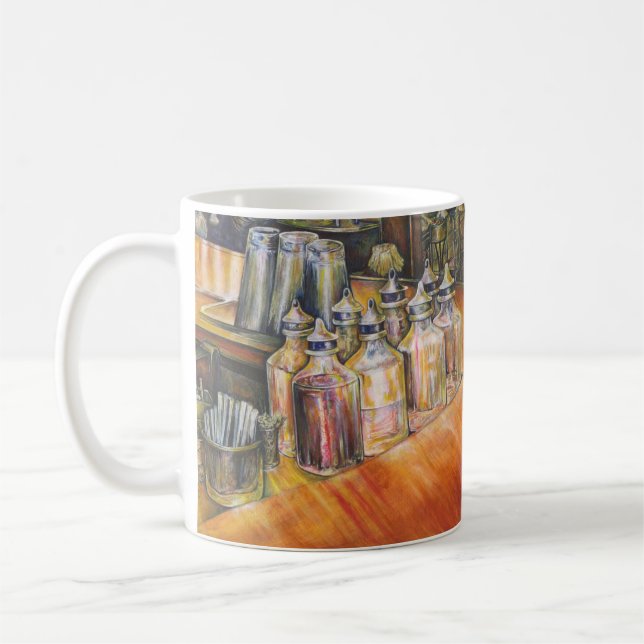 Taza De Café Ideografía de la luz dorada (Izquierda)
