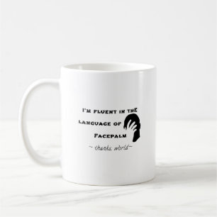 Taza De Café Idioma del Facepalm