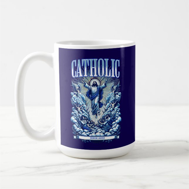 Taza De Café Iglesia Católica Romana desde AD33 Jesucristo (Izquierda)