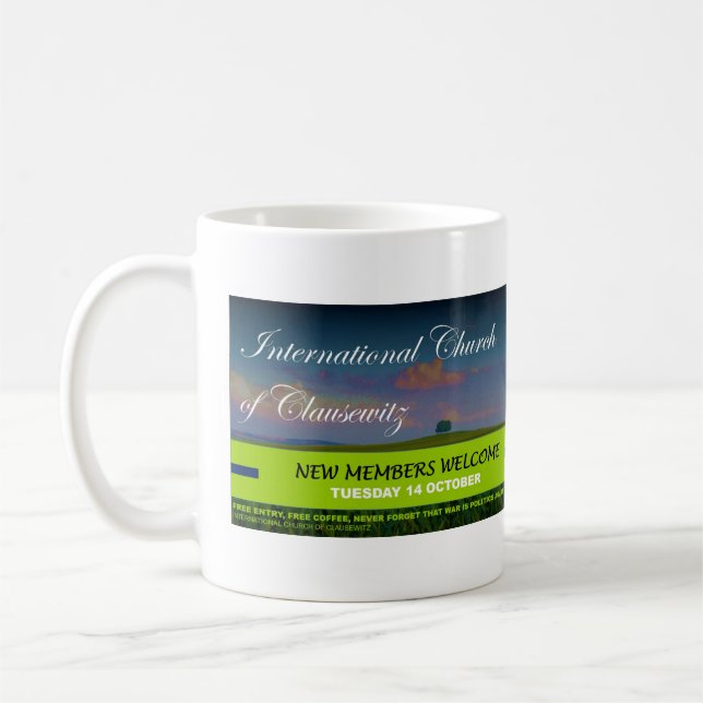Taza De Café Iglesia Internacional de Clausewitz - Invitación (Izquierda)