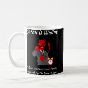 Taza De Café Iglesia religiosa cristiana Satán Dios Satanás esp
