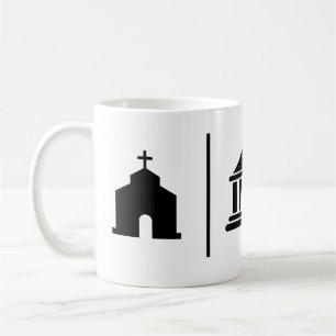 Taza De Café Iglesia y Estado separados