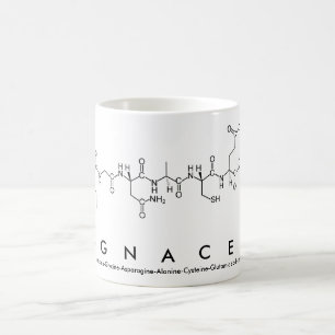 Taza De Café Ignacek peptide name mug