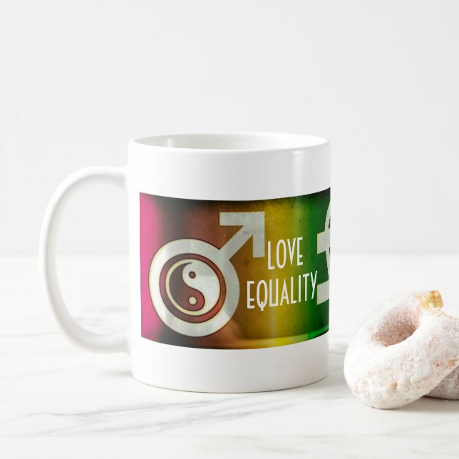 Taza De Café Igualdad de amor (Con donut)