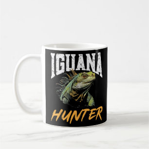 Taza De Café Iguana Reptile Lover Herpetología Iguana Hunter Lo