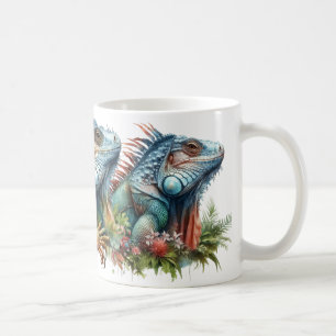 Taza De Café Iguanas místicas: Un viaje por los reinos encantad
