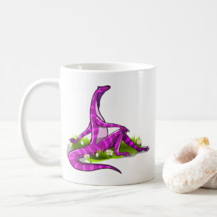 Taza De Café Iguanodon Mostrando Su Belleza Natural.