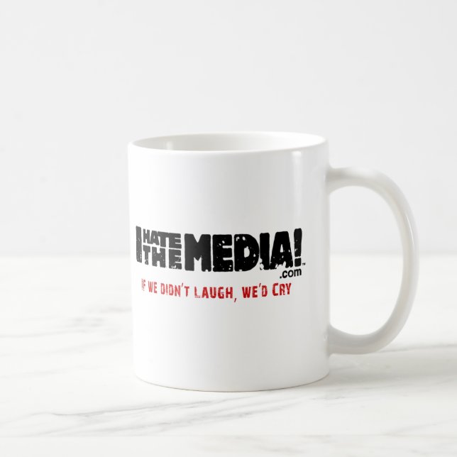 Taza De Café IHateTheMedia.com - si no riéramos, lloraríamos (Derecha)