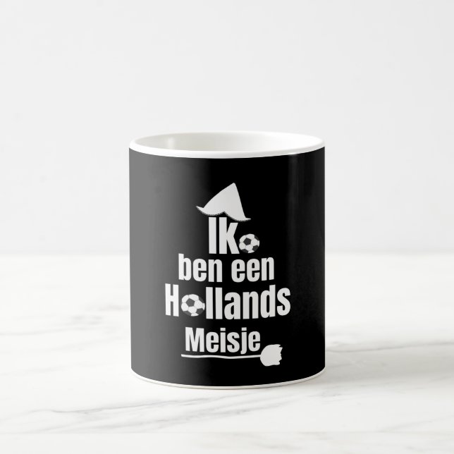 Taza De Café Ik Ben Een Holanda Meisje - Fanático femenino de f (Centro)