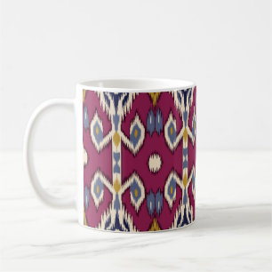 Taza De Café Ikat Chevron: Elegancia étnica