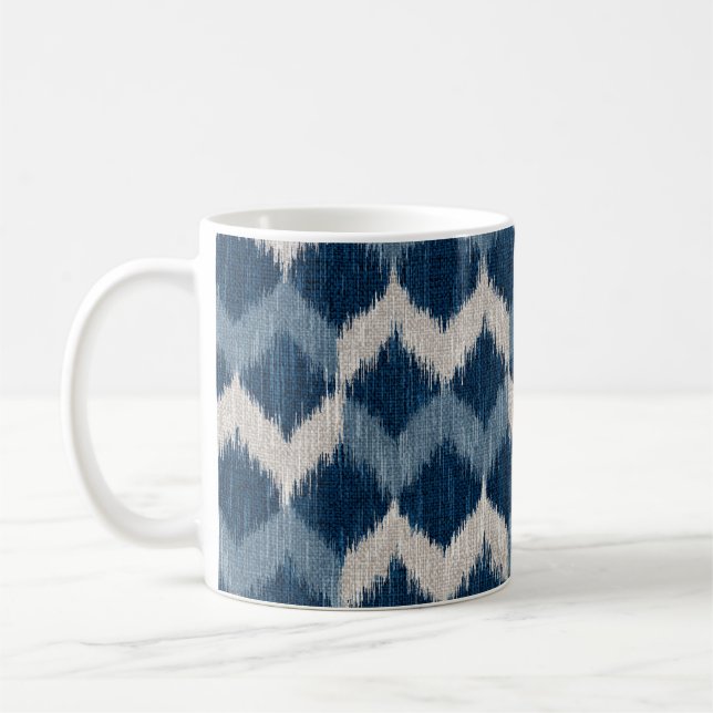Taza De Café Ikat Wave (Izquierda)