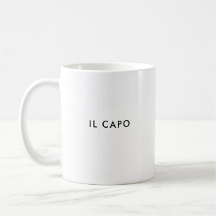 Taza De Café Il Capo   El jefe   Personalizado italiano Coffee 