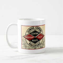 Taza De Café Illinois Central Railroad Vintage Logo Mug